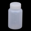 5X 100mL Laboratory Chemical Storage Case White Plastic Widemouth Bottle OZ