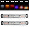 2PCS Car Truck LED Warning Hazard Strobe Flashing Lamp Bar Beacon White