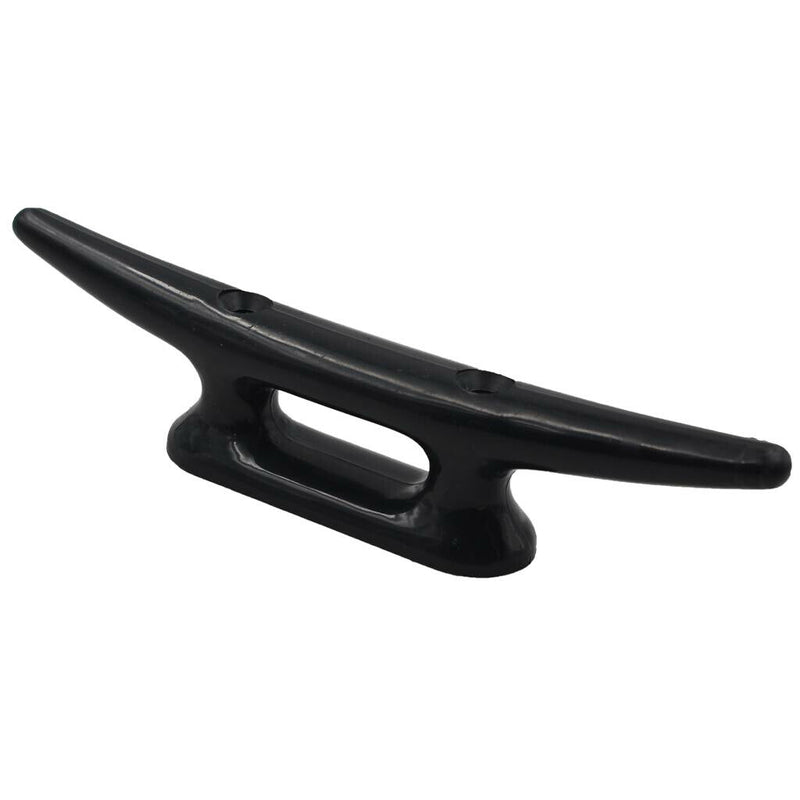 Boat High Impact Nylon Rope Cleat Dock Marine Tie Down 10 inch - Black