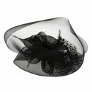 wedding 25CM black fascinator hair barrette