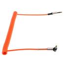 3.5mm Auxiliary Audio Male to Male Cable 90 Degree Right Angle Line Orange