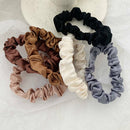 6PC/Kit Elastic Hair Bands Silk Satin Scrunchie Hair Ties Ponytail Holder Ropes