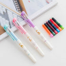 Novelty Ink Pens Gel Pen W/6 Color Fitting Ink School Office Stationery