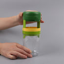 Green Stainless Steel Cutter Plastic Hand Spiral Cup Slicer Kitchen Tools