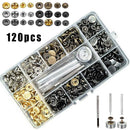 Heavy-Duty Rivet Poppers Snap Fasteners Stud Clothing Sewing Leather Craft 120X