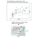 Flying butterfly girl wall stickers Girls room decoration art cartoon Wall De Cy