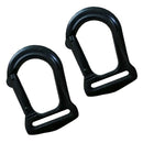 2pcs Mouth Clips Hooks For Paracord Sling Outdoor Bag Backpacks