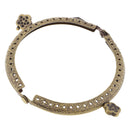 8.5cm Metal Plum Blossom Frame Kiss Clasp Lock Arch for Bags Making Bronze