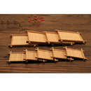 6 Set Cork Wood Coffee Cup Table Heat Resistant Square Mats Bamboo Pallet M