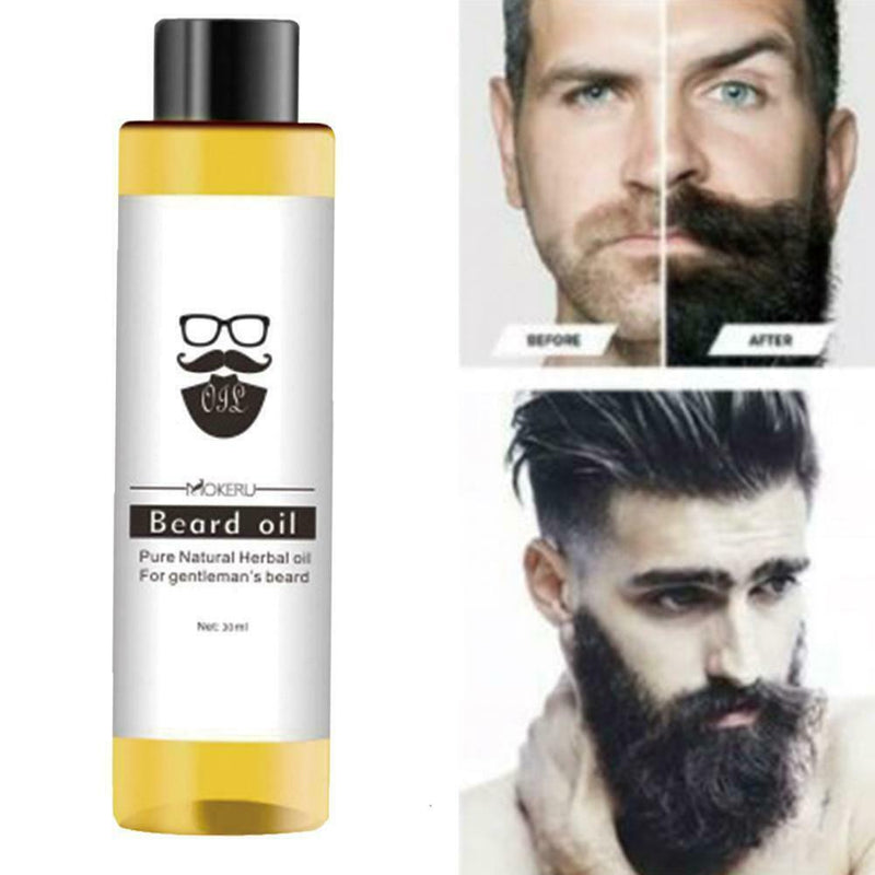 Mokeru 100% Organic Beard Oil Hair loss Products Spray Beard Growth 30ml I3L9