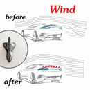 10PC New Shark Fin Diffuser Vortex Generator Car Wing Roof Spoiler Bumper QOF