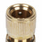 6 Pcs Brass Garden Lawn Water Hose Pipe Fitting 1/2 inch Quick Connector Y4D8