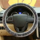 DIY Car Winter Warm Soft Plush Furry Elastic Steering Cover Protector Wheel W6L0