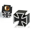 Universal Cross Style Car Tire Tyre Wheel Valve Stems Caps Dust Cover Black