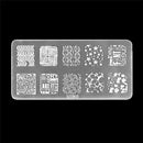 Nail Art Stamp Stencil Stamping Template Plate Mould Set Tool Stamper Decor LJ