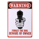 20x30cm Retro Metal Tin Sign Plaque WARNING Poster Tavern Bar Man Cave Decor