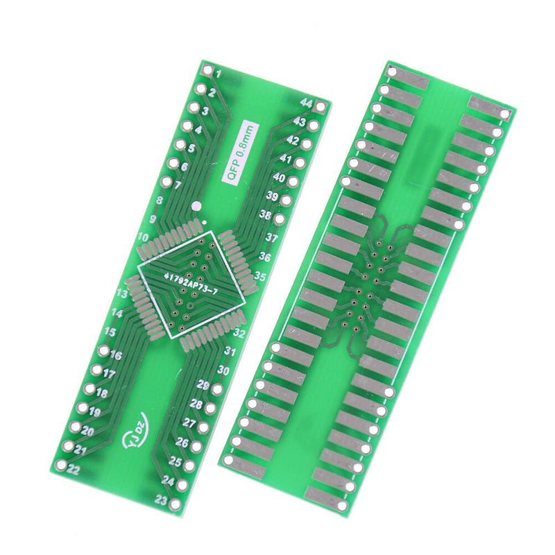 5 PCS QFP 44 Pin Pitch 0.8 mm to DIP 44 2.54 mm Adapter PCB Board Converter S Pg