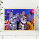 5D DIY Full Drill Diamond Painting Cats Cross Stitch Embroidery Mosaic Kit