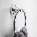 Stainless Steel Towel Ring Holder Hanger Chrome Wall Mounted Bathroom Home