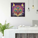5D DIY Special Shaped Diamond Painting Cat Head Cross Stitch Mosaic Kits