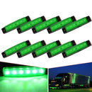 10PCS Green 6-LED Clearance Side Marker Trailer Light Van Waterproof Seal XNH
