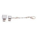 Metal USB Type C OTG Adapter USB C to Micro USB Converter Connector Keychain