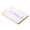 Weather Flash Cards Set - Educational Picture & Letter Cognition Card Pack