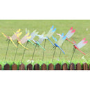 50pcs Beautiful Green Dragonfly Stakes Garden Potted Plant Flower Pot Decor