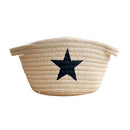 Storage Baskets Organizer Bins in Jute and Cotton Linen Foldable Box