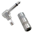 Guitar Electric Bass Parts Cable Connector Plug 6.35mm 1/4'' Mono Male Plug
