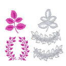 3pcs Steel Cutting Dies Scrapbooking Embossing Stencil Album Paper Card-Leaf