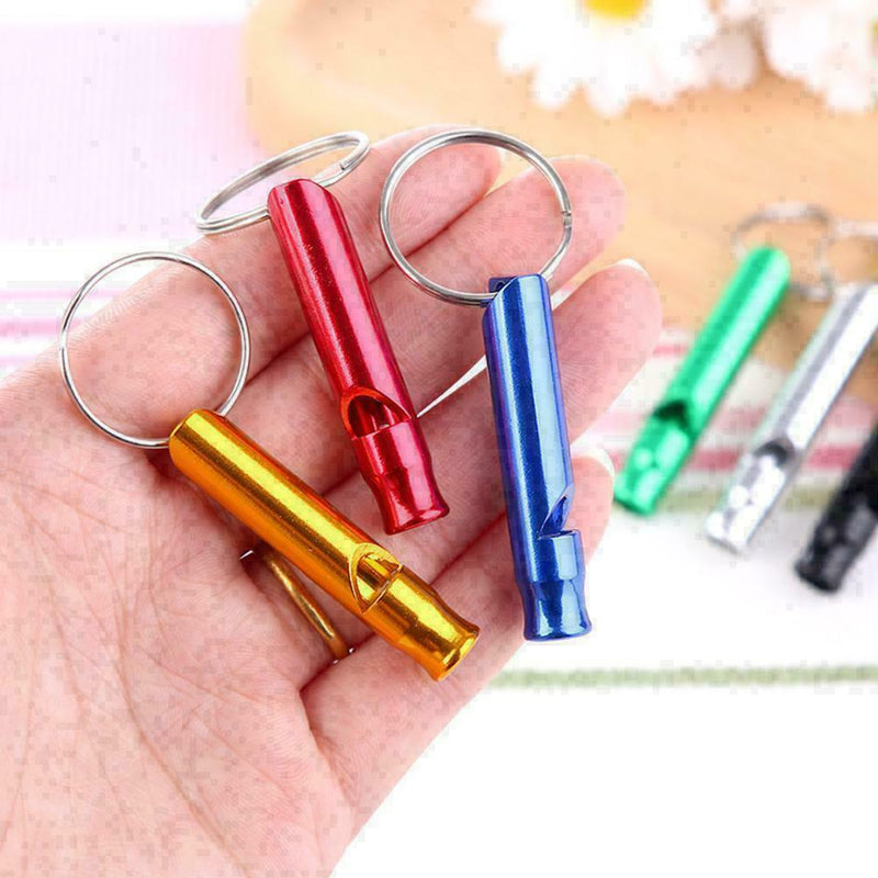 5Pcs Soild Dog Cat Puppy Outdoor Training Pet Sports Keyring Whistle AU V7R E2O9