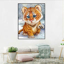Little Tiger 5D Diamond Painting Embroidery DIY Cross Stitch Home Decor