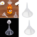 3 Pieces Mini Clear Plastic Funnels for Fragrance Essential Oils Lab Bottle