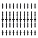 50pcs Garden Lawn IrrigationDouble Barbed Connector Fitting for 4/7mm Tubing