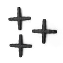 30 Pcs Hose Cross Straight Connector For 4/7 mm Hose 1/4 Inch Barb Barbed C