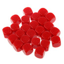50pcs Opaque Blank Six Sided Dice D6 D&D RPG Party Game Dices Red and White