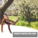 Guitar Capo Wood Grain Folk Guitar Key Trigger Quick Change Tuning Clamp