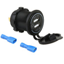 4.2A LED USB Charger Power Socket w/ Touch Switch Voltmeter for Car Boat RV A