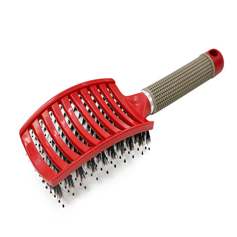 Curved Hair Rows Anti Static Vent Comb Brush Barber Hairdressing Massag PYS FJB