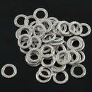 50 Pcs Soldered Closed Jump Rings 14mm Dia. J1U2