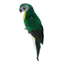 2 Pieces Realistic Looking Macaw Parrot Feathered Birds Artificial Decoration