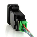 12V Blue 2LED Car Replacement 2 Way ON-OFF Push Button LED Light Switch