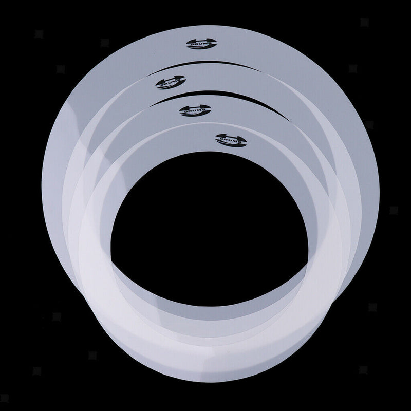 4 Pieces Drum Dampening Rings Eliminate Overtone 10 12 14 16 Percussion