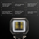 2Pcs 3 Inch 6000K 40W White Fog Light 10-80V Dc Waterproof Square Led Angel