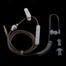 Anti-Radiation Mono Earphone Acoustic Air Tube Mic 3.5mm Headphone Clear