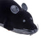 Wireless Electric RC Flocking Rat Toys Pet Cat Remote Control Mouse (Black) A