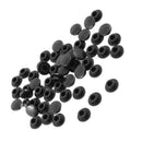 Black Tactile Pushbutton Switch Cap Covers Protector Keycaps 55 Pcs T2A9