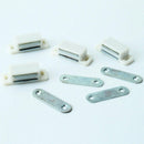 4x Plastic Shell Magnetic Cupboard Catch Cabinet Wardrobe Furniture Door Stopper