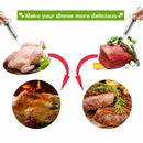 12 IN 1 Stainless BBQ Condiment Spice Roast Curing Syringe W/Neddles Meat Claws